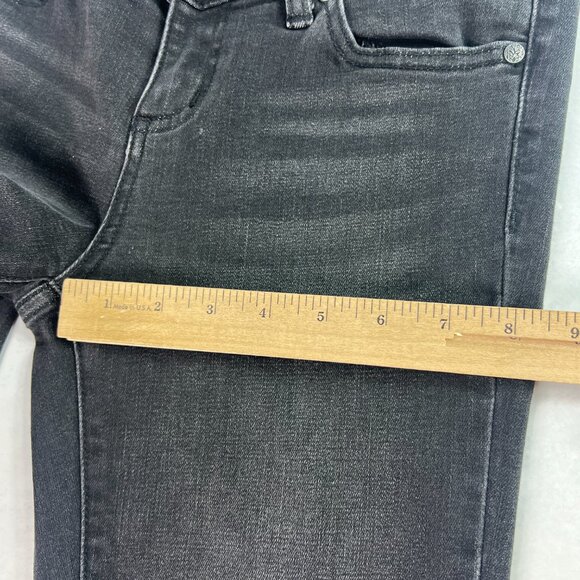 Prana Jeans Womens 28x31* Low Rise Boot Cut Slim Black Faded Stretch Denim Tag 4 - Picture 14 of 16